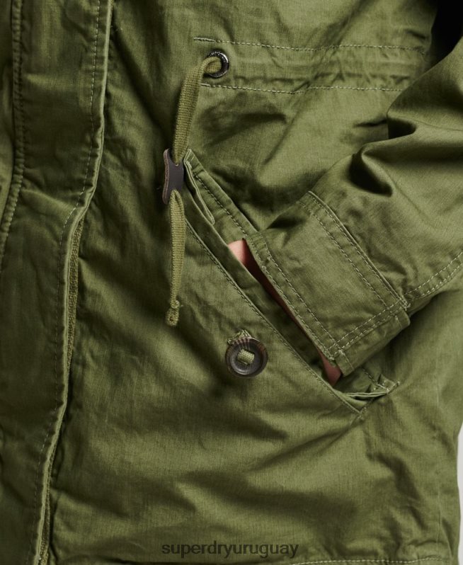 uy Superdry mujer parka de campo caqui DT2N8Z5433 ropa