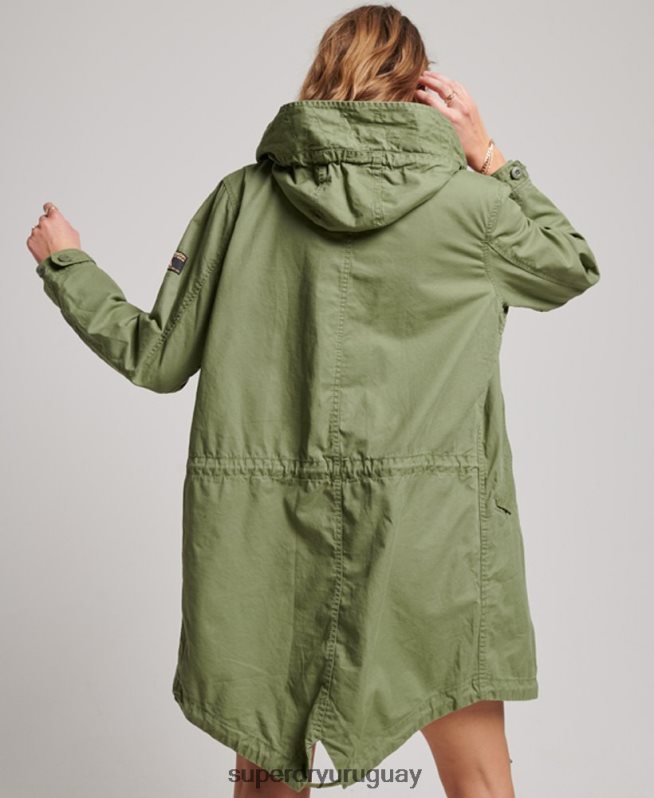 uy Superdry mujer parka de campo vintage caqui DT2N8Z3513 ropa
