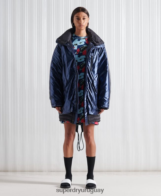 uy Superdry mujer parka doble sdx de edición limitada Armada DT2N8Z1192 ropa