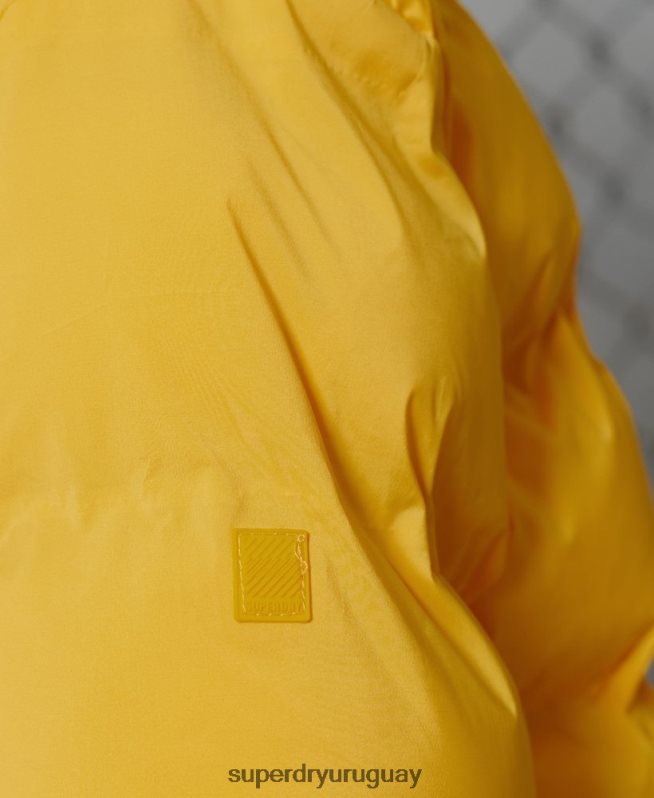 uy Superdry mujer soplador de cultivos amarillo DT2N8Z5693 ropa