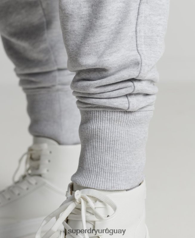 uy Superdry mujer Joggers con microtop reciclados gris claro DT2N8Z6687 ropa