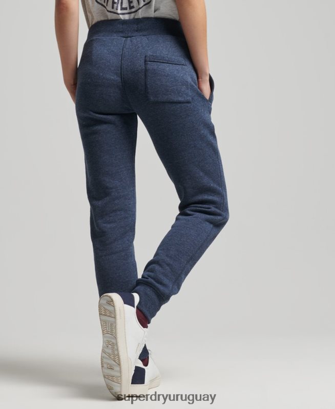 uy Superdry mujer Joggers universitarios estilo script vintage Armada DT2N8Z6714 ropa