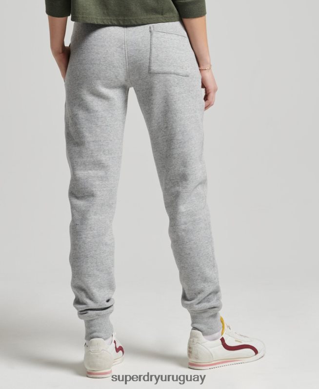 uy Superdry mujer Joggers universitarios estilo script vintage gris DT2N8Z6578 ropa