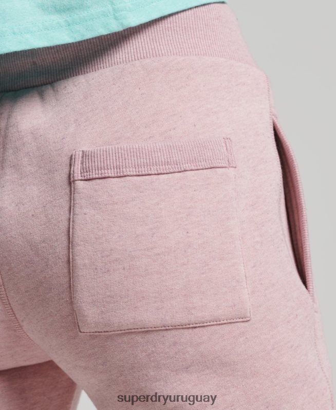 uy Superdry mujer Joggers universitarios estilo script vintage rosa DT2N8Z6577 ropa