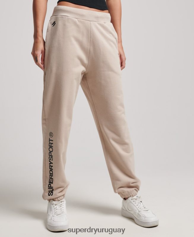 uy Superdry mujer corredores básicos beige DT2N8Z3905 ropa