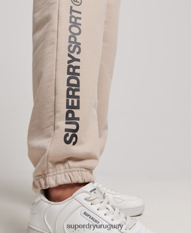 uy Superdry mujer corredores básicos beige DT2N8Z3905 ropa