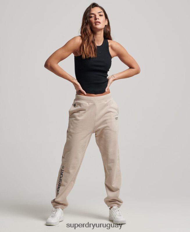uy Superdry mujer corredores básicos beige DT2N8Z3905 ropa