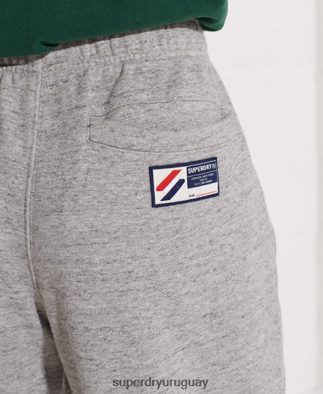 uy Superdry mujer corredores de la universidad de la ciudad gris claro DT2N8Z6563 ropa