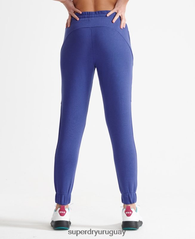 uy Superdry mujer joggers básicos de tren azul DT2N8Z6354 ropa