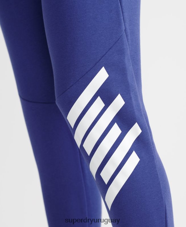 uy Superdry mujer joggers básicos de tren azul DT2N8Z6354 ropa