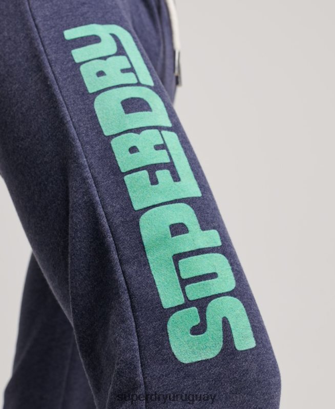 uy Superdry mujer joggers cali sin cepillar con aberturas Armada DT2N8Z3916 ropa
