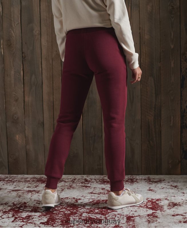 uy Superdry mujer joggers clásicos de atletismo rojo DT2N8Z3945 ropa