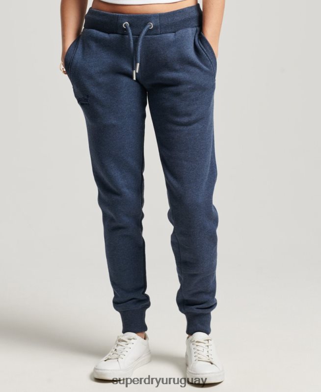 uy Superdry mujer joggers con logo bordado Armada DT2N8Z3898 ropa