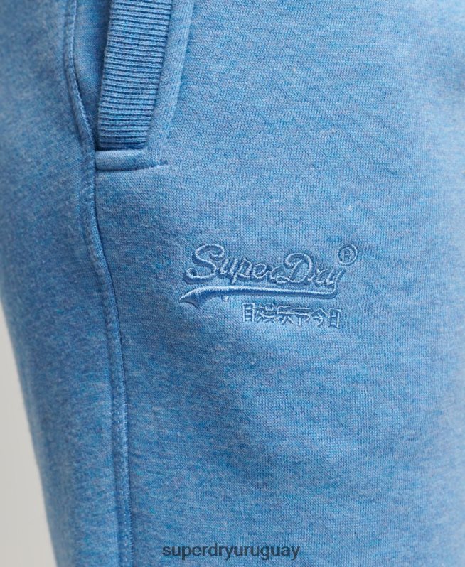 uy Superdry mujer joggers con logo bordado azul DT2N8Z2265 ropa