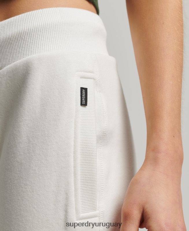 uy Superdry mujer joggers con logo bordado blanco DT2N8Z2308 ropa
