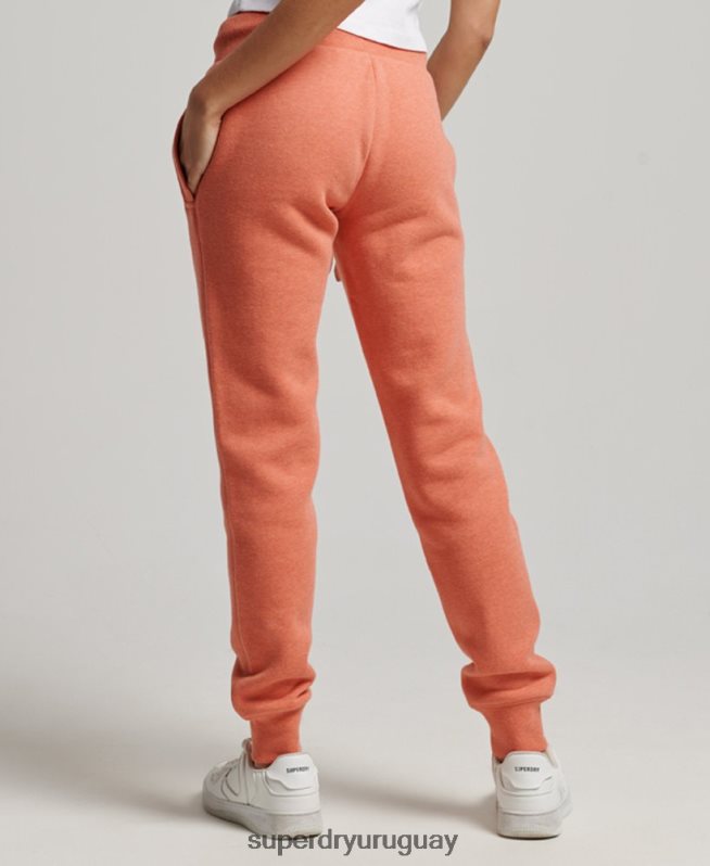 uy Superdry mujer joggers con logo bordado coral DT2N8Z3913 ropa