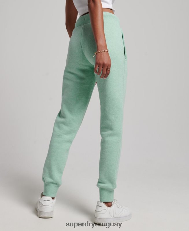 uy Superdry mujer joggers con logo bordado verde DT2N8Z3925 ropa