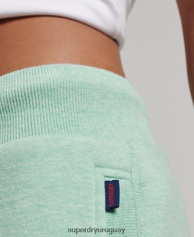 uy Superdry mujer joggers con logo bordado verde DT2N8Z3925 ropa