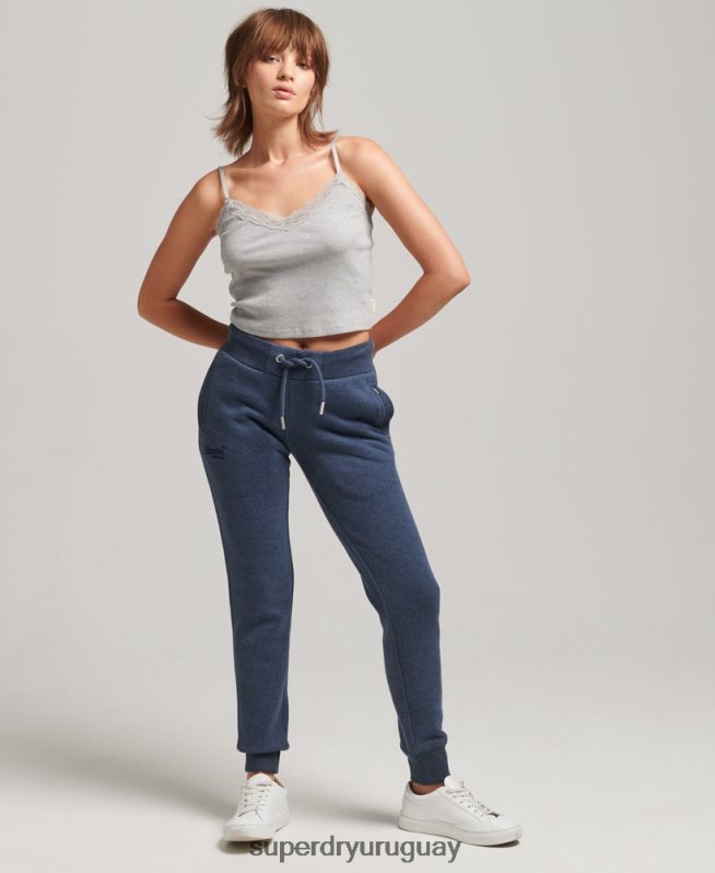 uy Superdry mujer joggers de algodón orgánico con logo Armada DT2N8Z3912 ropa