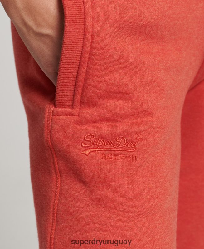 uy Superdry mujer joggers de algodón orgánico con logo naranja DT2N8Z6537 ropa