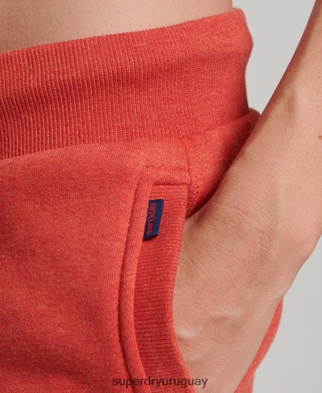 uy Superdry mujer joggers de algodón orgánico con logo naranja DT2N8Z6537 ropa
