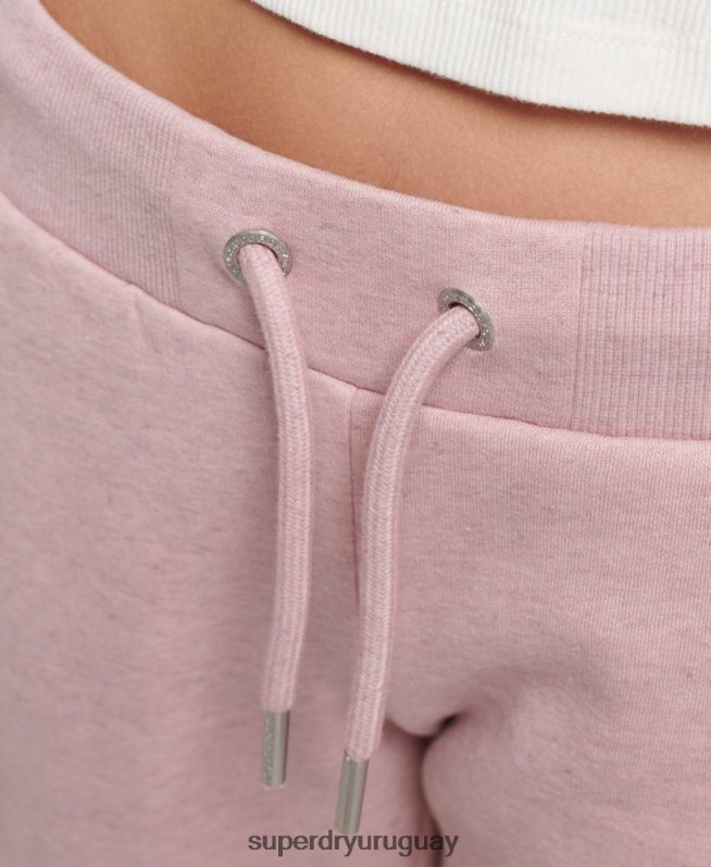 uy Superdry mujer joggers de algodón orgánico con logo rosa DT2N8Z6597 ropa