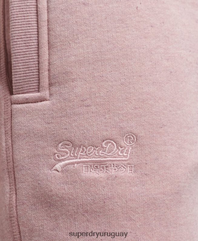 uy Superdry mujer joggers de algodón orgánico con logo rosa DT2N8Z6597 ropa