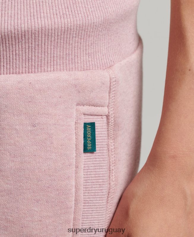 uy Superdry mujer joggers de algodón orgánico con logo rosa DT2N8Z6597 ropa