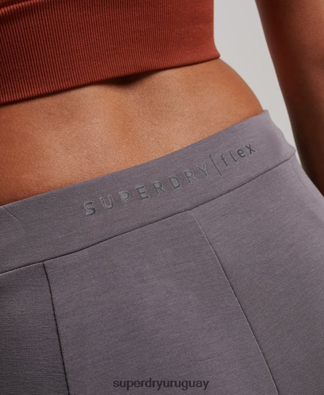 uy Superdry mujer joggers de vestir flexibles gris DT2N8Z3919 ropa