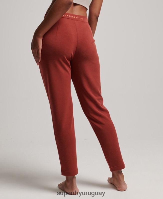 uy Superdry mujer joggers de vestir flexibles marrón DT2N8Z3914 ropa