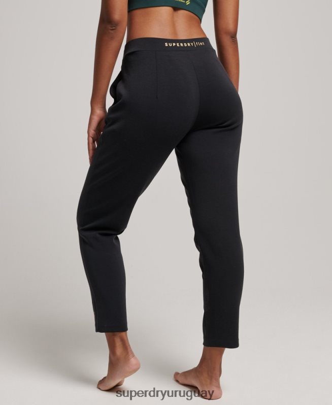 uy Superdry mujer joggers de vestir flexibles negro DT2N8Z3923 ropa
