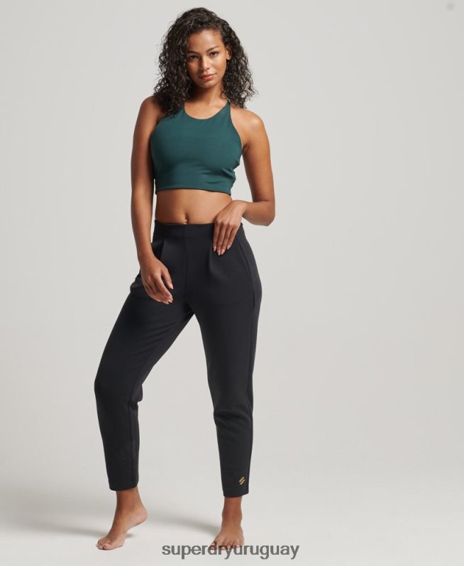 uy Superdry mujer joggers de vestir flexibles negro DT2N8Z3923 ropa