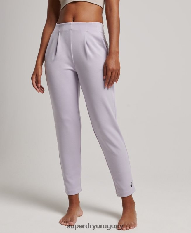 uy Superdry mujer joggers de vestir flexibles púrpura DT2N8Z3909 ropa