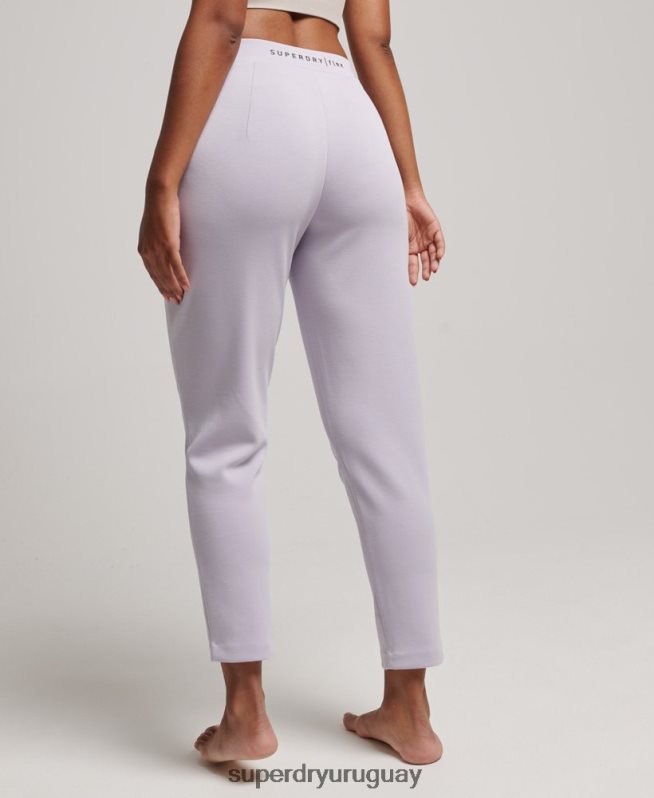 uy Superdry mujer joggers de vestir flexibles púrpura DT2N8Z3909 ropa