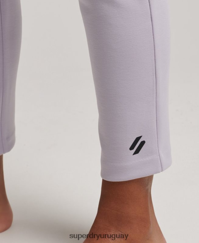 uy Superdry mujer joggers de vestir flexibles púrpura DT2N8Z3909 ropa