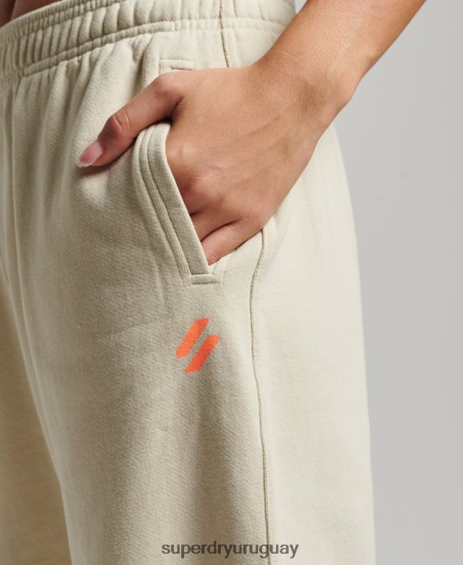 uy Superdry mujer joggers deportivos básicos beige DT2N8Z3902 ropa