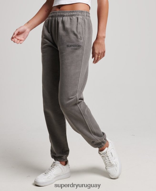 uy Superdry mujer joggers deportivos básicos gris DT2N8Z3926 ropa