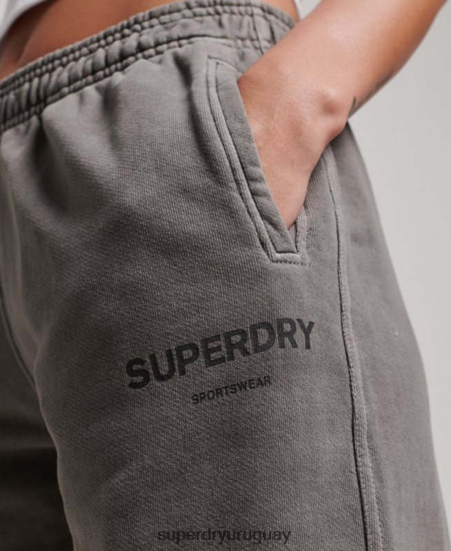 uy Superdry mujer joggers deportivos básicos gris DT2N8Z3926 ropa