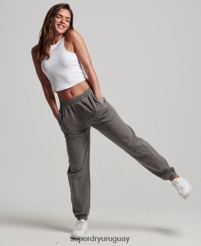 uy Superdry mujer joggers deportivos básicos gris DT2N8Z3926 ropa