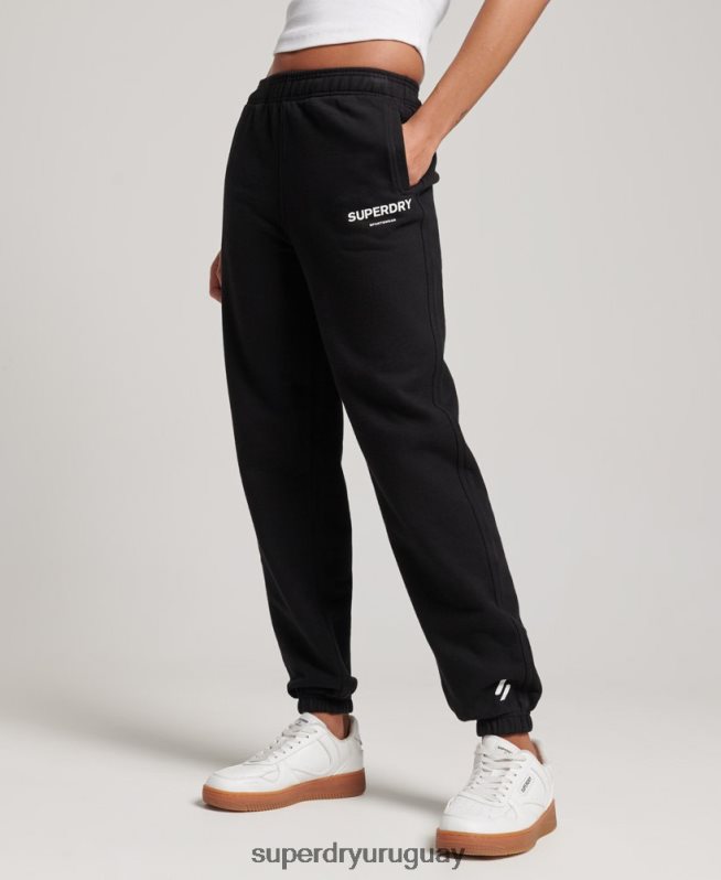 uy Superdry mujer joggers deportivos básicos negro DT2N8Z3895 ropa