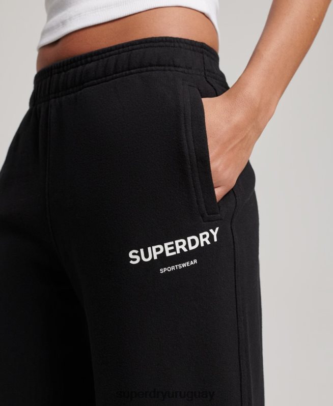uy Superdry mujer joggers deportivos básicos negro DT2N8Z3895 ropa