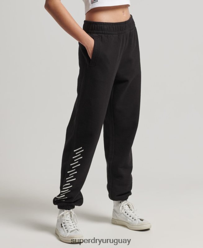 uy Superdry mujer joggers deportivos básicos negro DT2N8Z3940 ropa