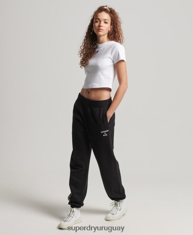 uy Superdry mujer joggers deportivos básicos negro DT2N8Z3940 ropa