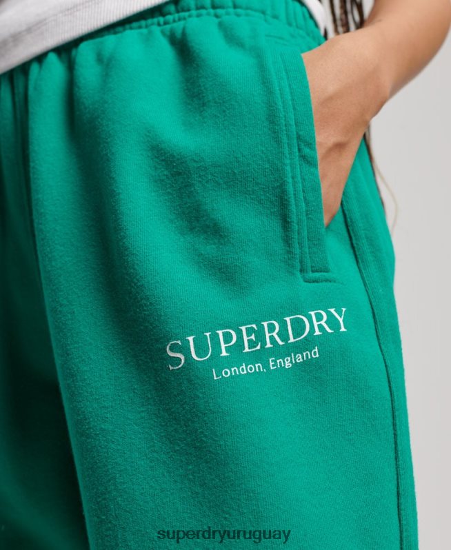 uy Superdry mujer joggers deportivos básicos verde DT2N8Z3931 ropa