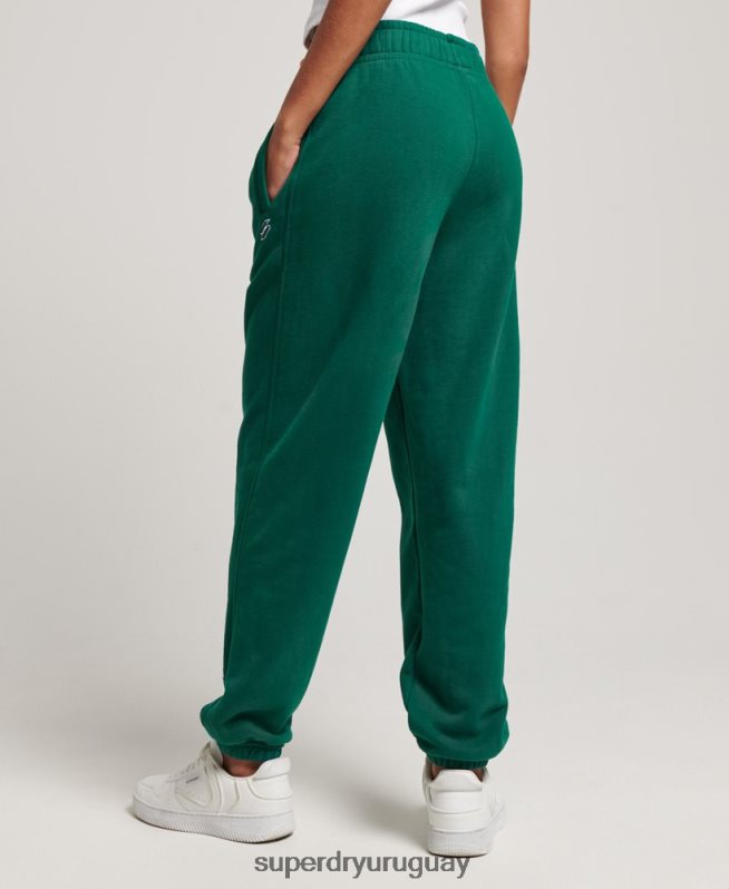 uy Superdry mujer joggers estilo boyfriend con estampado gráfico verde DT2N8Z6685 ropa