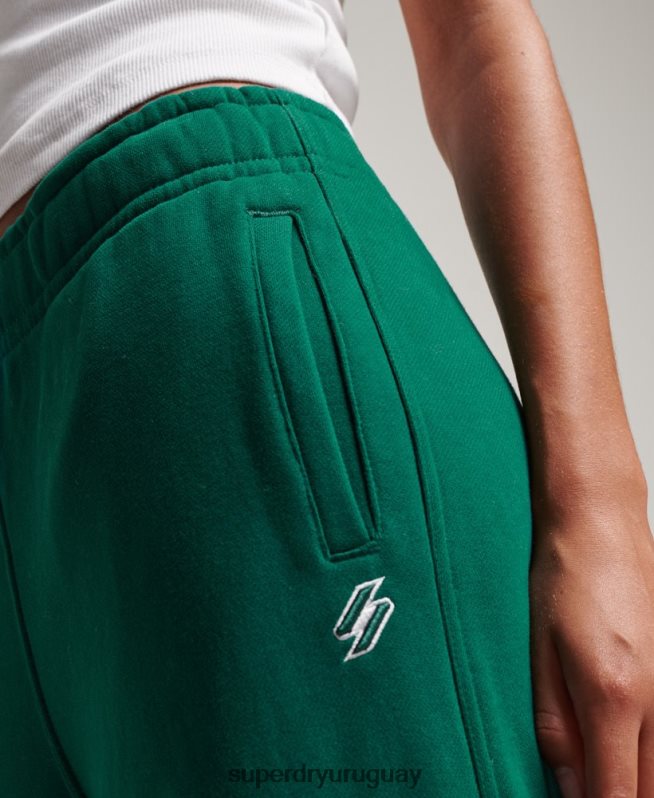 uy Superdry mujer joggers estilo boyfriend con estampado gráfico verde DT2N8Z6685 ropa
