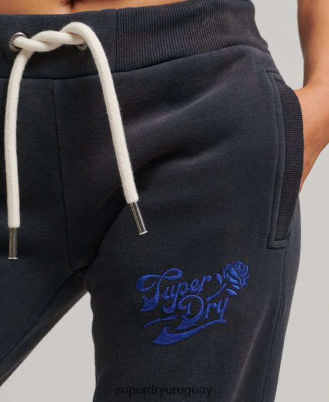 uy Superdry mujer joggers orgullo y artesanía Armada DT2N8Z3922 ropa