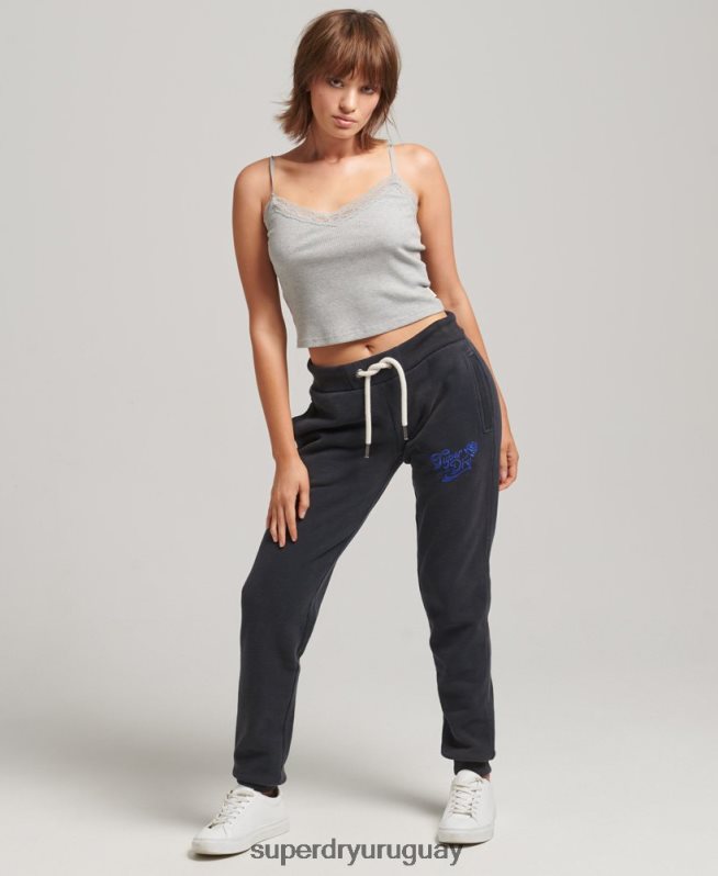 uy Superdry mujer joggers orgullo y artesanía Armada DT2N8Z3922 ropa
