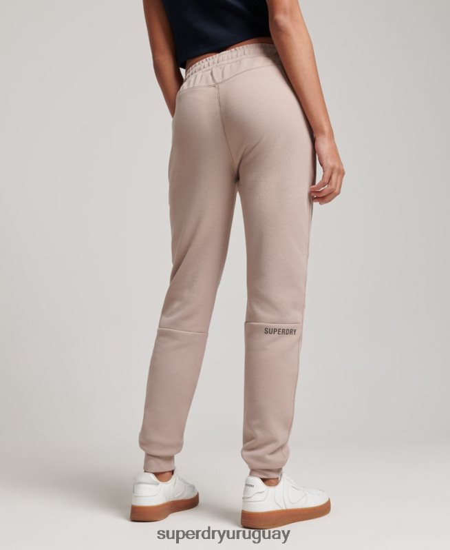 uy Superdry mujer joggers tecnológicos gris claro DT2N8Z3897 ropa