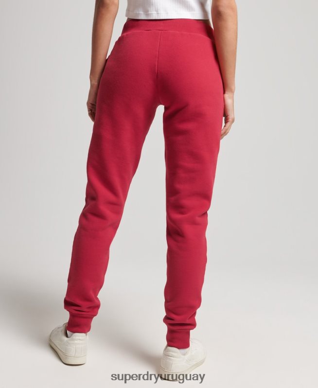 uy Superdry mujer joggers universitarios con logo vintage rojo DT2N8Z6574 ropa